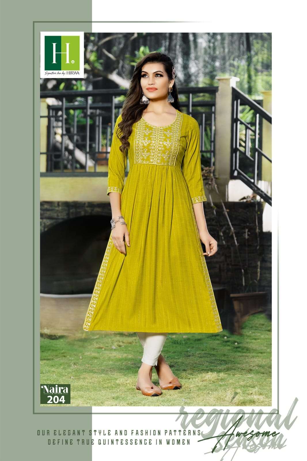 Naira Vol-2 By Hirwa 201 To 205 Series Designer Stylish Fancy Colorful Beautiful Party Wear & Ethnic Wear Collection Viscose Rayon Embroidered Kurtis At Wholesale Price