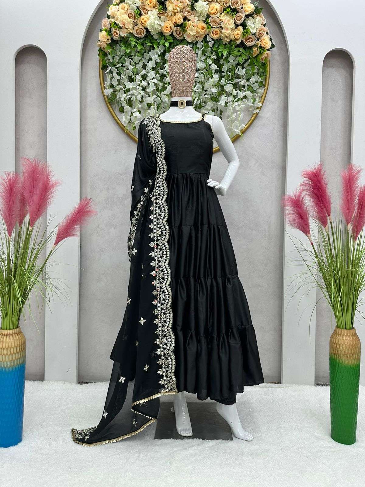 5547 By Fashid Wholesale Designer Anarkali Suits Beautiful Fancy Colorful Stylish Party Wear & Occasional Wear Satin Silk Dresses At Wholesale Price