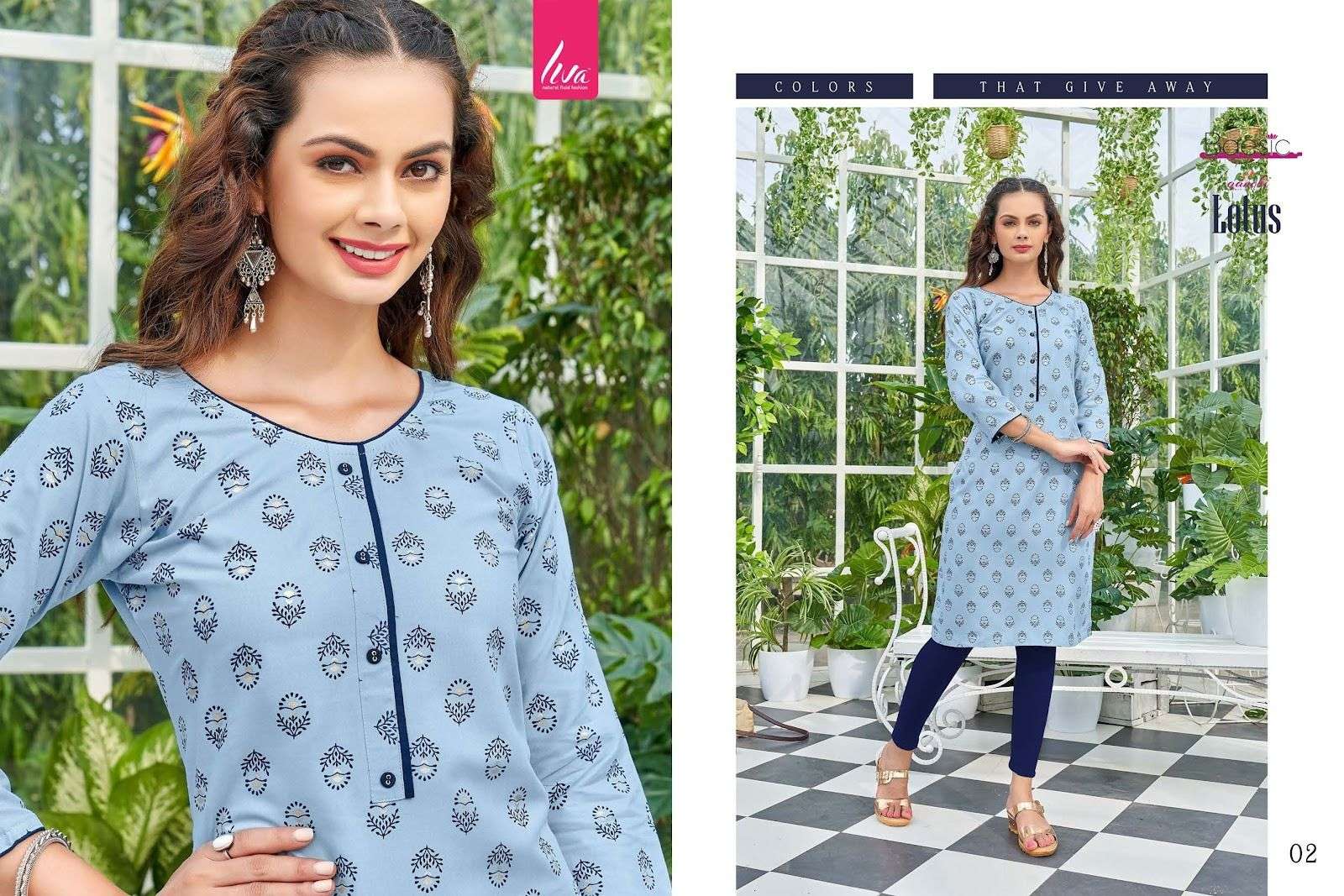 Lotus By Aanchi 01 To 06 Series Designer Stylish Fancy Colorful Beautiful Party Wear & Ethnic Wear Collection Heavy Rayon Print Kurtis At Wholesale Price