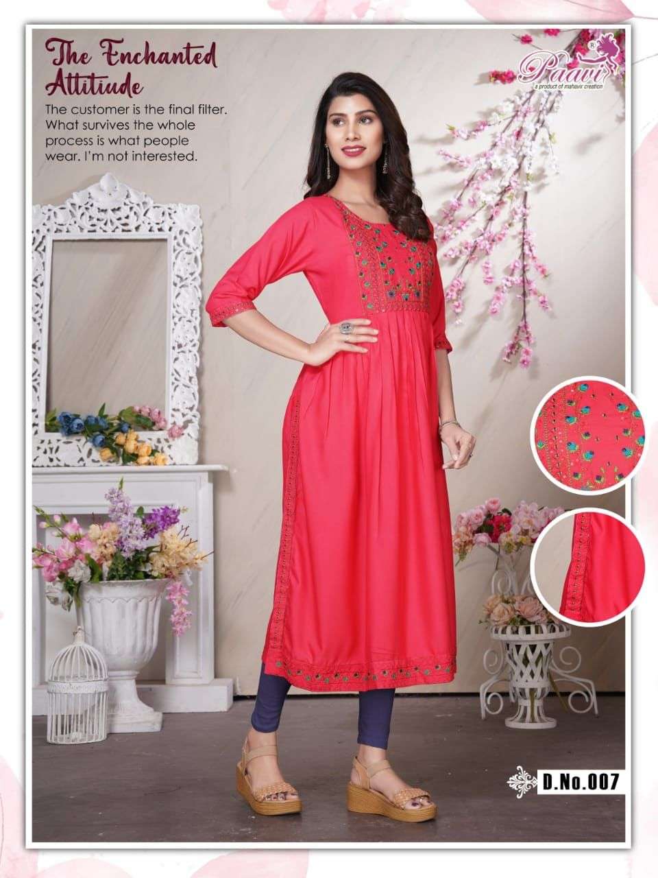 Sparkle By Paavi 001 To 008 Series Beautiful Stylish Fancy Colorful Casual Wear & Ethnic Wear Heavy Rayon Foil Kurtis At Wholesale Price