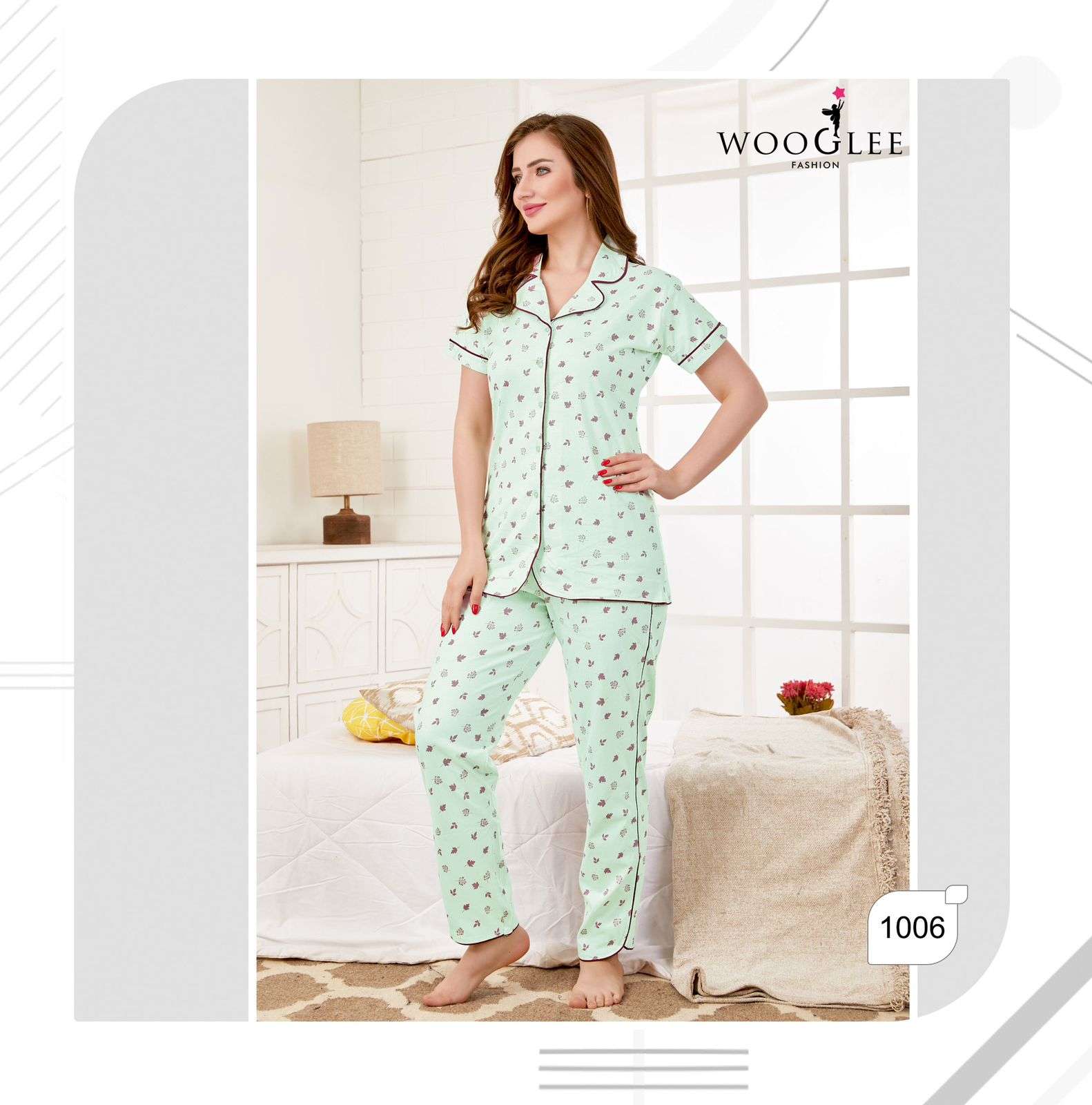 Night Out Vol-3 By Wooglee 1001 To 1006 Series Beautiful Stylish Fancy Colorful Casual Wear & Ethnic Wear Hosiery Cotton Night Suits At Wholesale Price