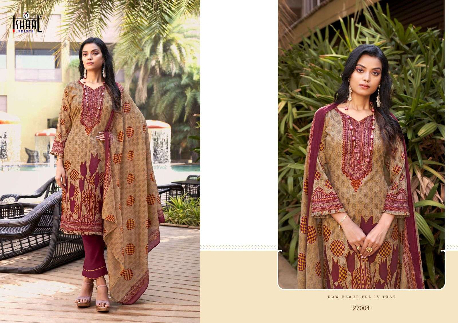 Gulmohar Vol-27 By Ishaal Prints 27001 To 27010 Series Beautiful Festive Suits Colorful Stylish Fancy Casual Wear & Ethnic Wear Pure Lawn Prints Dresses At Wholesale Price