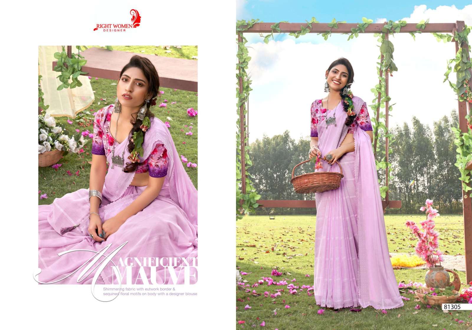 Matwali By Right Women 81301 To 81308 Series Indian Traditional Wear Collection Beautiful Stylish Fancy Colorful Party Wear & Occasional Wear Fancy Sarees At Wholesale Price