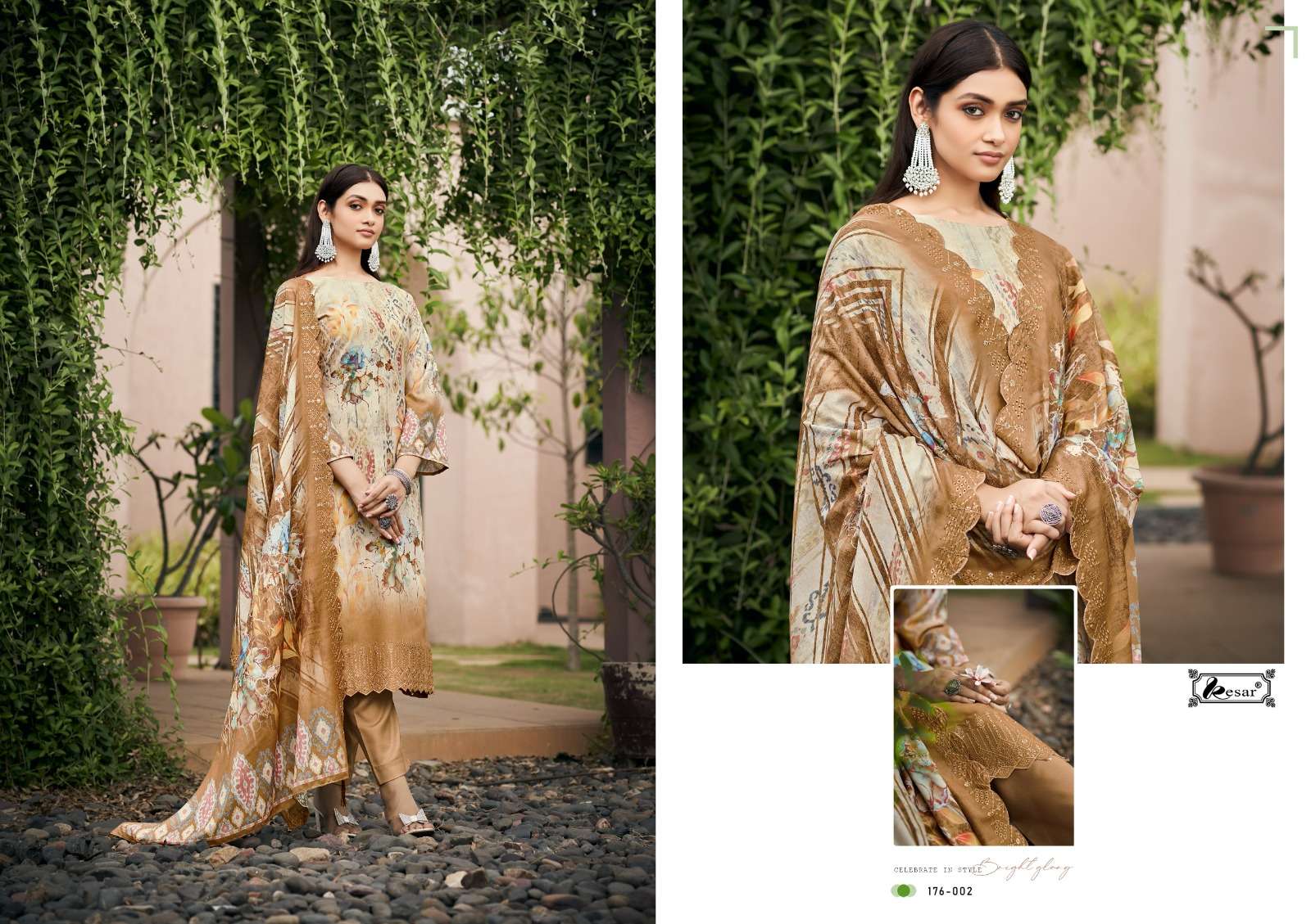 Gukari By Kesar 176-001 To 176-006 Series Beautiful Festive Suits Colorful Stylish Fancy Casual Wear & Ethnic Wear Pure Lawn Print Embroidered Dresses At Wholesale Price