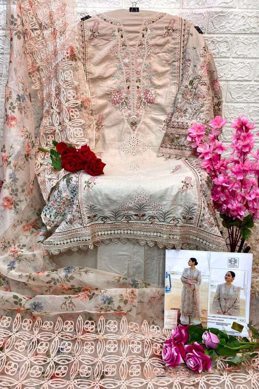 Mushq Hit Design 233 By Mushq Beautiful Winter Collection Pakistani Suits Stylish Fancy Colorful Casual Wear & Ethnic Wear Cambric Cotton Print With Embroidery Dresses At Wholesale Price