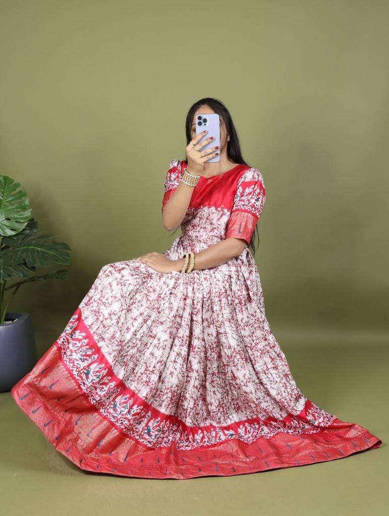 Gr-6015 Colours By Fashid Wholesale 6015-A To 6015-B Series Beautiful Stylish Fancy Colorful Casual Wear & Ethnic Wear Soft Silk Gown At Wholesale Price