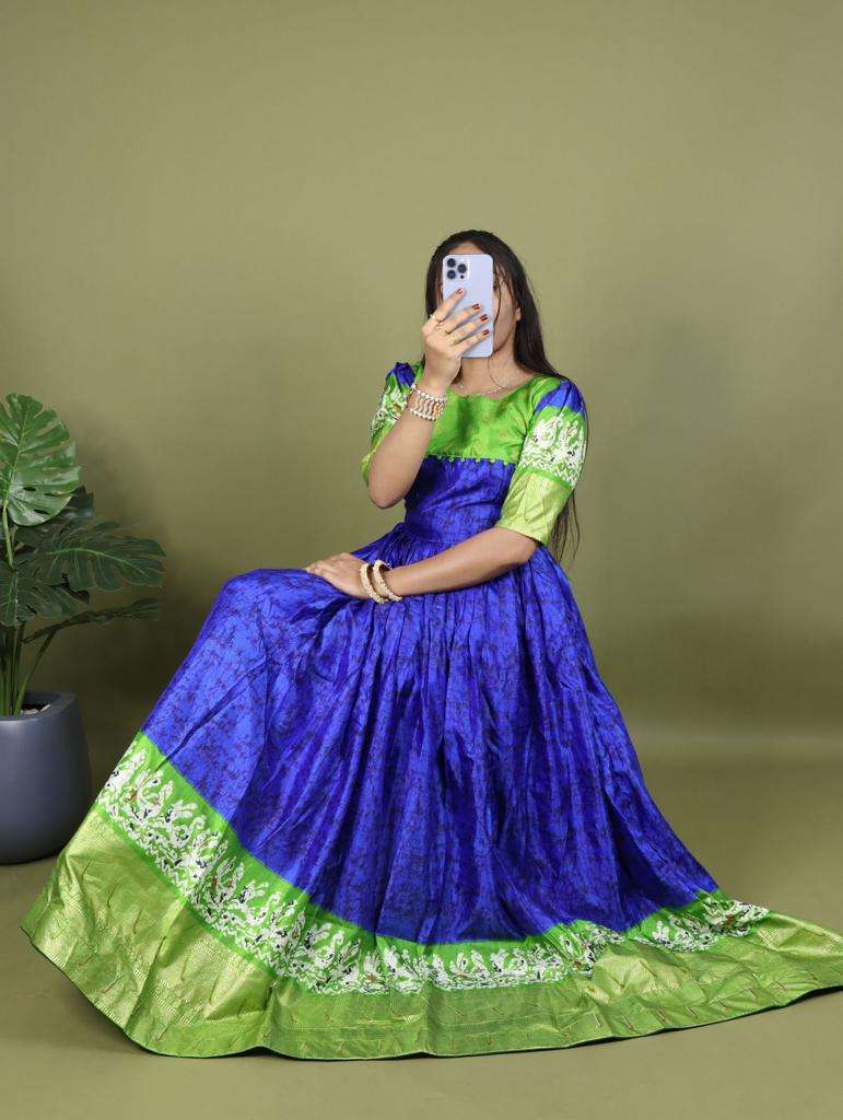 Gr-6015 Colours By Fashid Wholesale 6015-A To 6015-B Series Beautiful Stylish Fancy Colorful Casual Wear & Ethnic Wear Soft Silk Gown At Wholesale Price