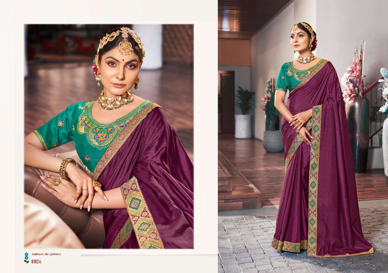 Kasturi By Right Women 81821 To 81828 Series Indian Traditional Wear Collection Beautiful Stylish Fancy Colorful Party Wear & Occasional Wear Vichitra Sarees At Wholesale Price