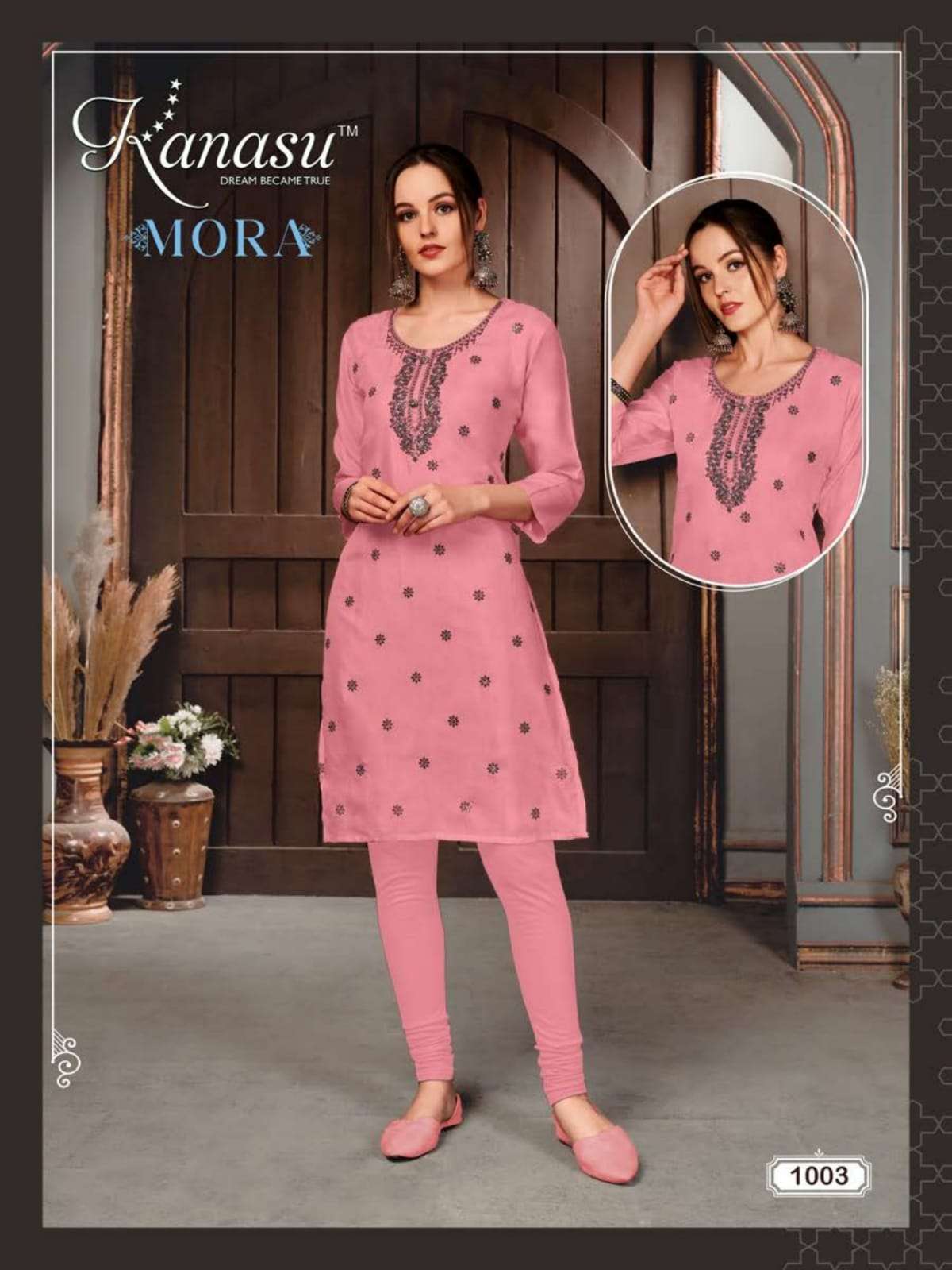Mora By Kanasu 1001 To 1008 Series Designer Stylish Fancy Colorful Beautiful Party Wear & Ethnic Wear Collection Muslin Kurtis At Wholesale Price