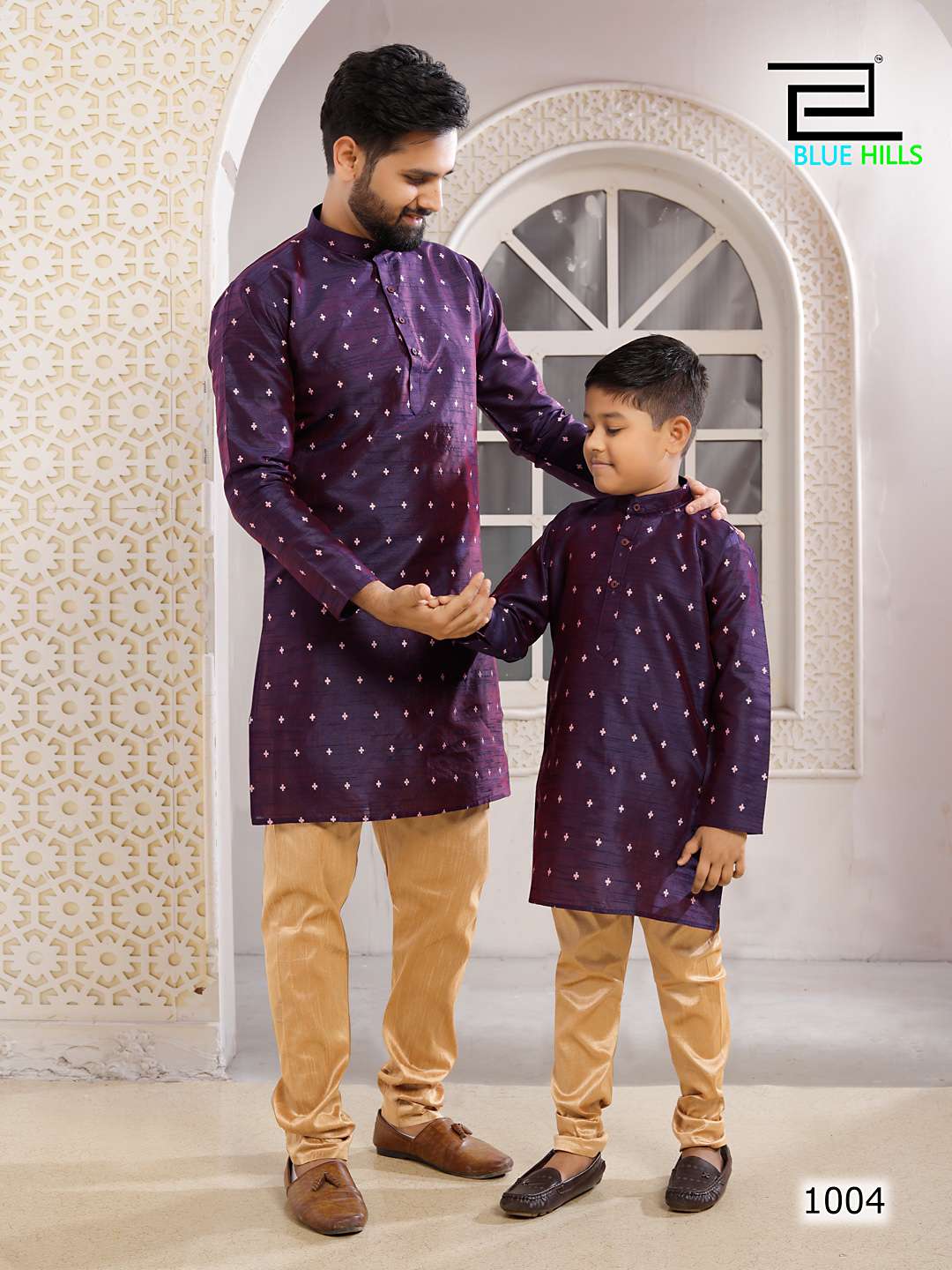 Golden Boys By Blue Hills 1001 To 1005 Series Beautiful Colorful Stylish Fancy Casual Wear & Ethnic Wear & Ready To Wear Silk Jacquard Kurtas At Wholesale Price