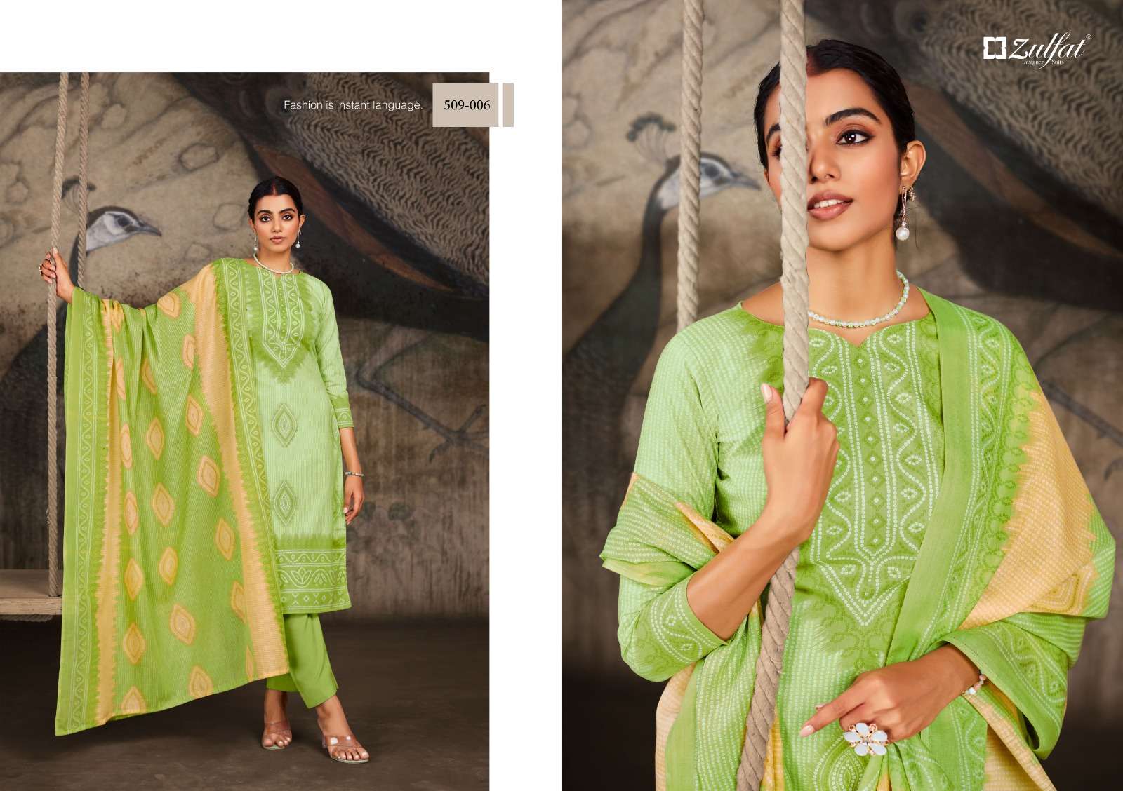 Adeena By Zulfat 509-001 To 509-008 Series Beautiful Stylish Suits Fancy Colorful Casual Wear & Ethnic Wear & Ready To Wear Pure Cotton Printed Dresses At Wholesale Price