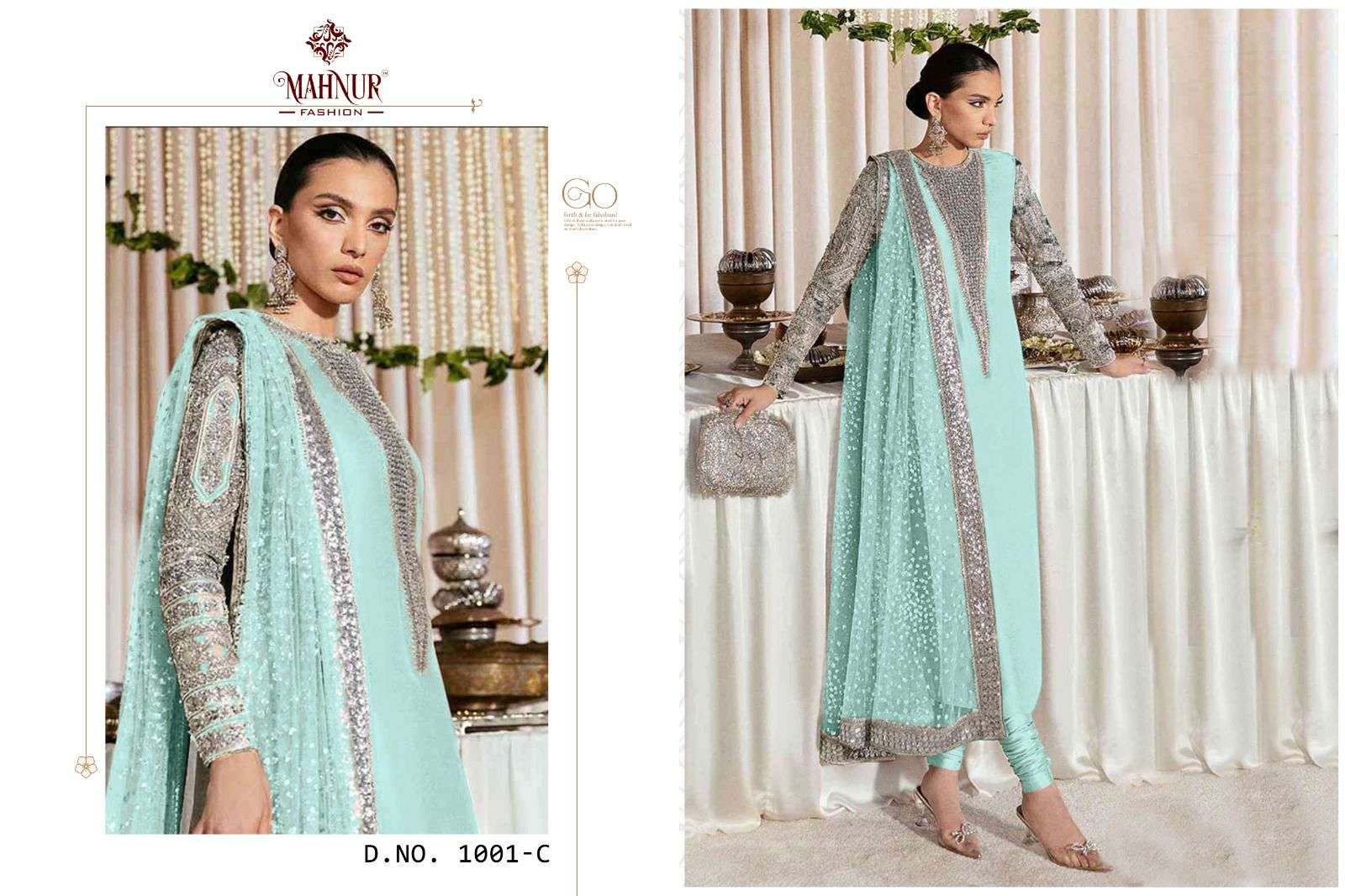 Emaan Adeel Premium Collection Vol-1 By Mahnur Fashion 1001-A To 1001-D Series Beautiful Winter Collection Pakistani Suits Stylish Fancy Colorful Casual Wear & Ethnic Wear Heavy Georgette Embroidery Dresses At Wholesale Price