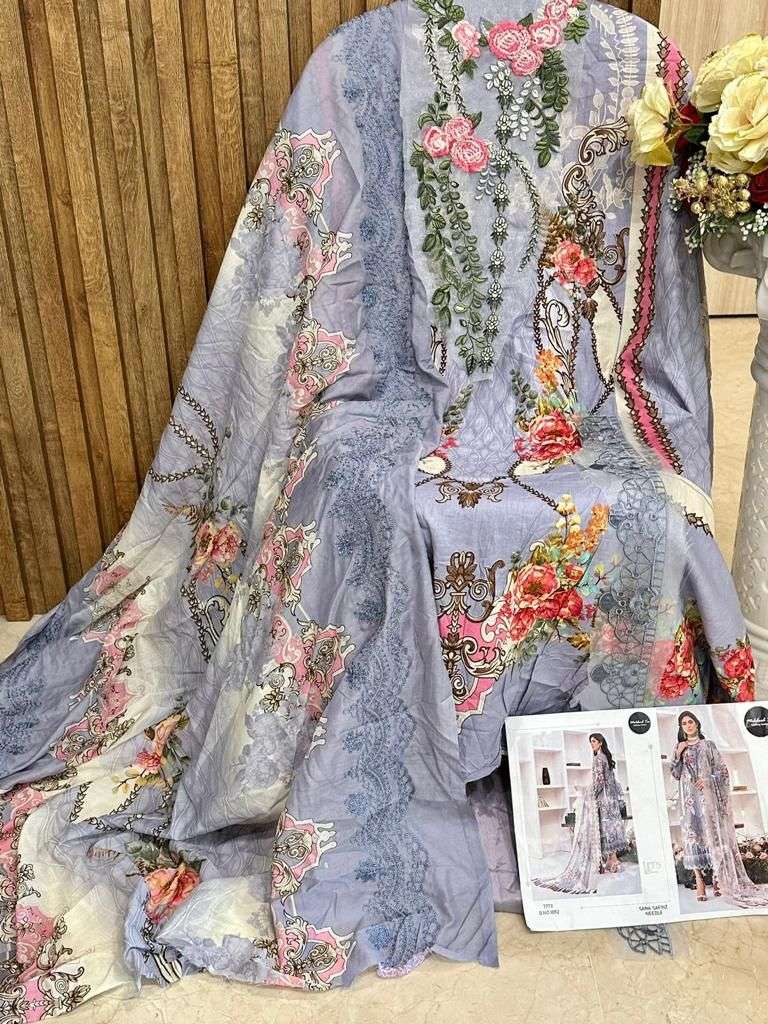Sana Safinaz Needle By Mehboob Tex 1091 To 1093 Series Beautiful Pakistani Suits Colorful Stylish Fancy Casual Wear Lawn Cotton Embroidered Dresses At Wholesale Price