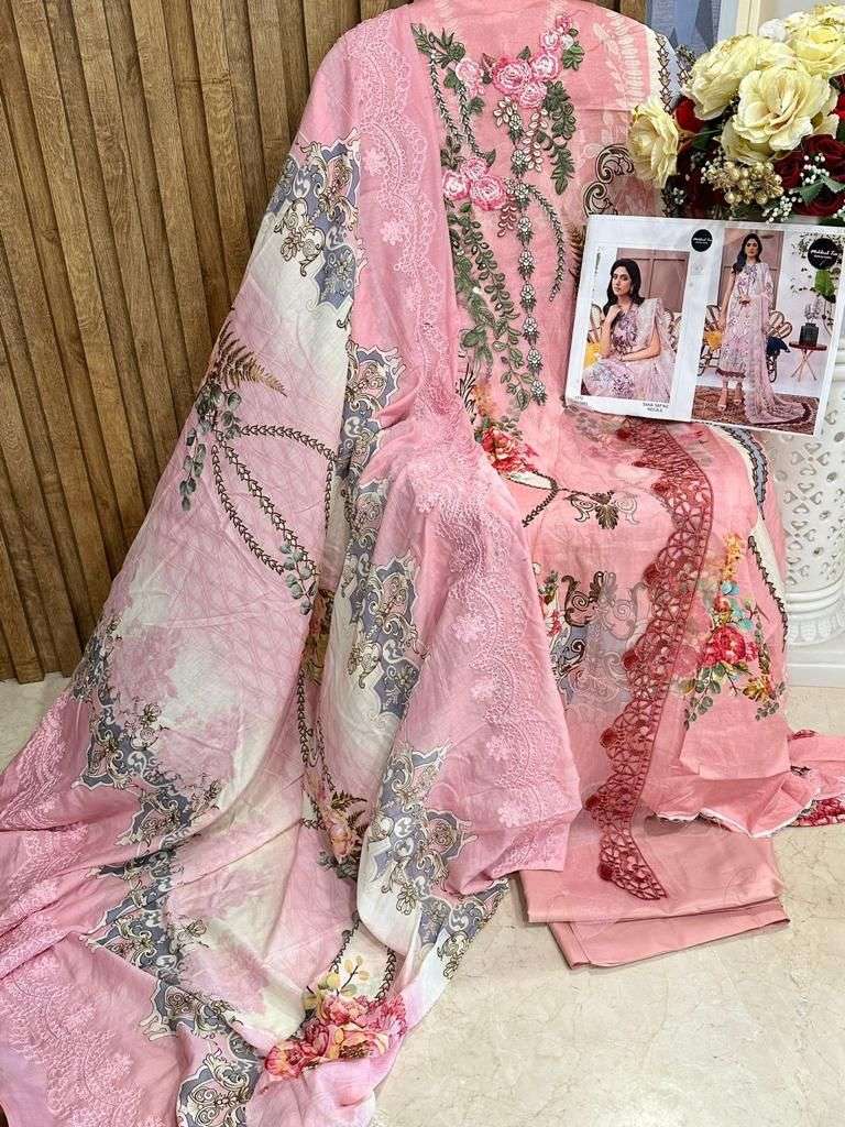 Sana Safinaz Needle By Mehboob Tex 1091 To 1093 Series Beautiful Pakistani Suits Colorful Stylish Fancy Casual Wear Lawn Cotton Embroidered Dresses At Wholesale Price