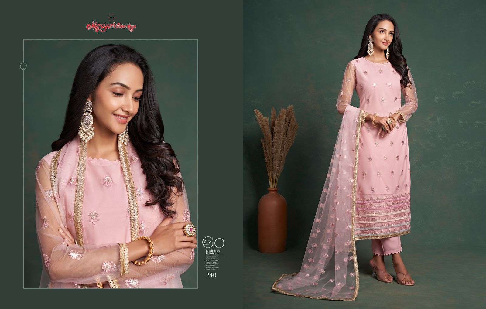 Zehra Vol-5 By Narayani Fashion House 237 To 240 Series Designer Festive Suits Beautiful Fancy Colorful Stylish Party Wear & Occasional Wear Net Embroidered Dresses At Wholesale Price