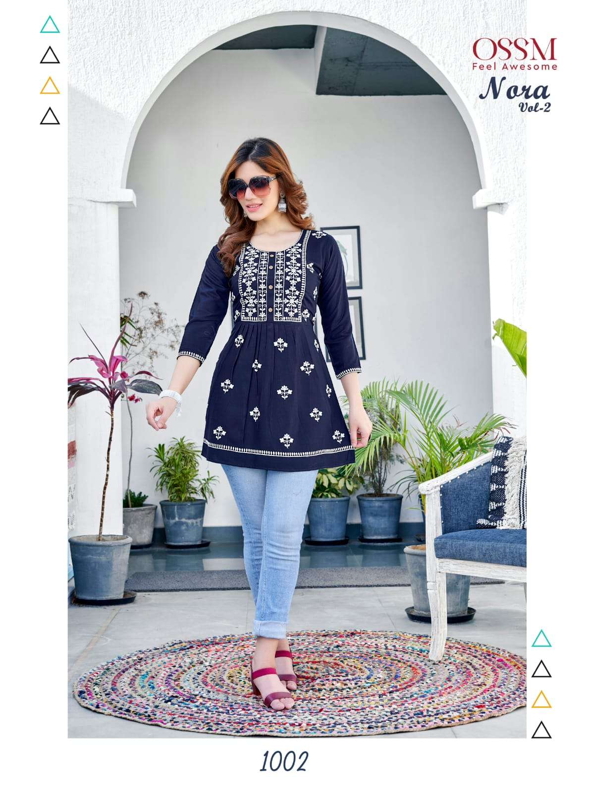 Nora Vol-2 By Ossm 1001 To 1006 Series Designer Stylish Fancy Colorful Beautiful Party Wear & Ethnic Wear Collection Rayon Slub Tops At Wholesale Price