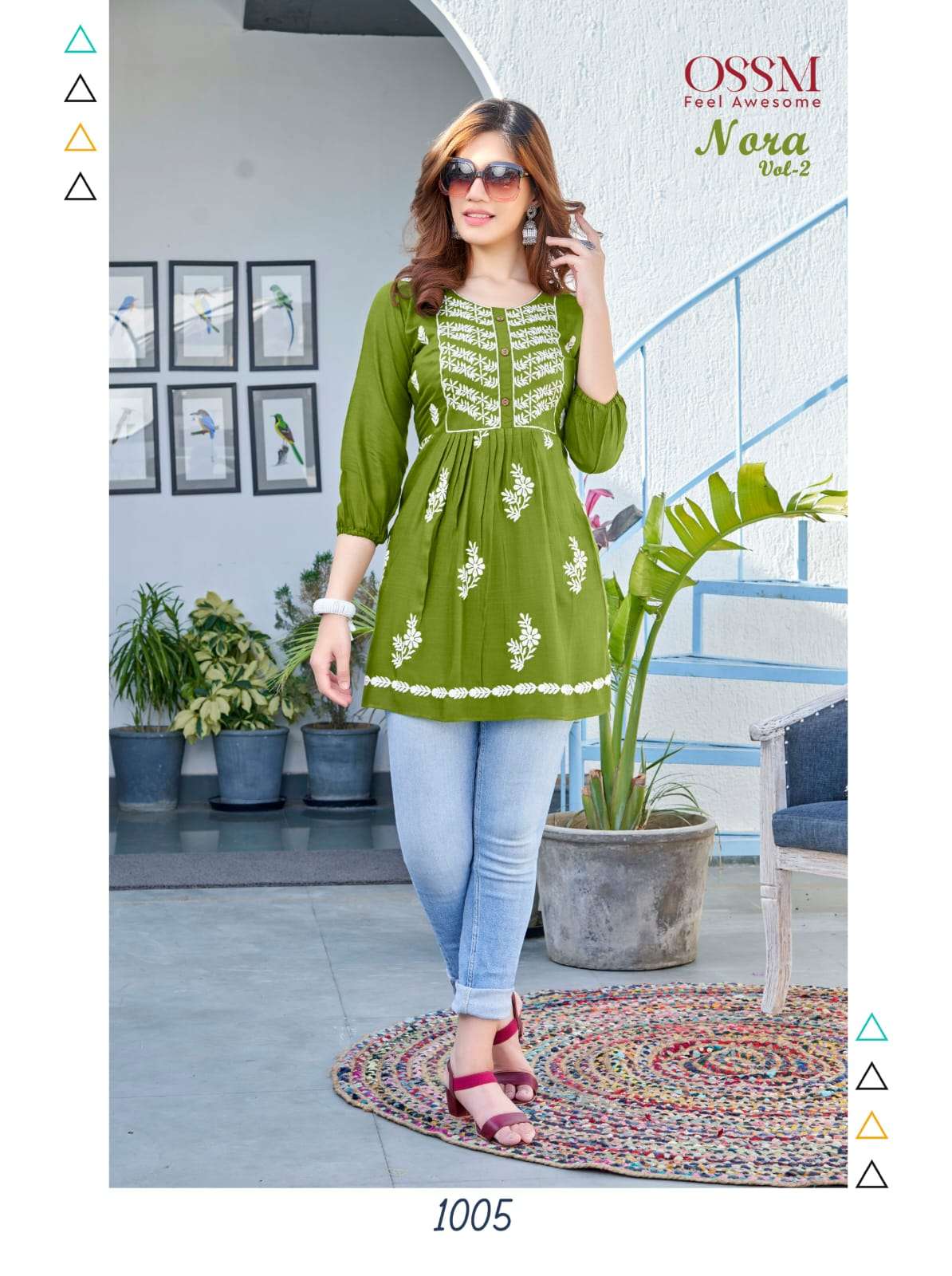 Nora Vol-2 By Ossm 1001 To 1006 Series Designer Stylish Fancy Colorful Beautiful Party Wear & Ethnic Wear Collection Rayon Slub Tops At Wholesale Price