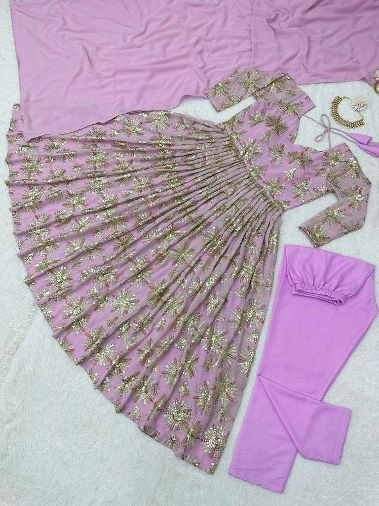 1292 By Fashid Wholesale Beautiful Anarkali Suits Colorful Stylish Fancy Casual Wear & Ethnic Wear Faux Georgette Dresses At Wholesale Price