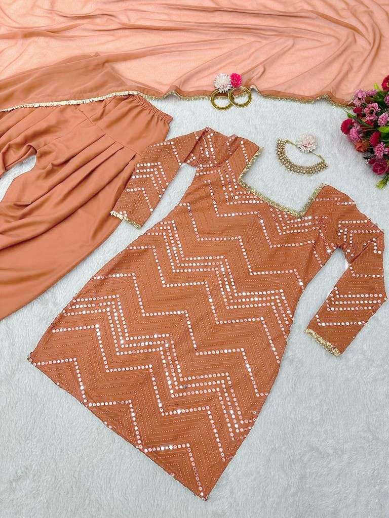 1298 By Fashid Wholesale Kd Designer Festive Suits Beautiful Fancy Colorful Stylish Party Wear & Occasional Wear Faux Georgette Dresses At Wholesale Price