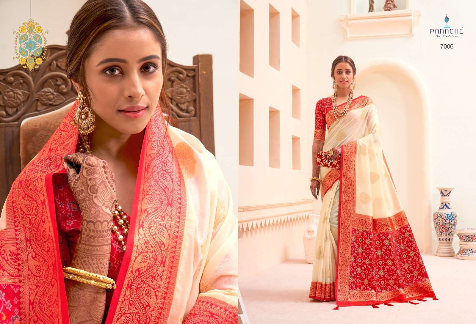 Patola By Panache 7001 To 7007 Series Indian Traditional Wear Collection Beautiful Stylish Fancy Colorful Party Wear & Occasional Wear Silk Sarees At Wholesale Price