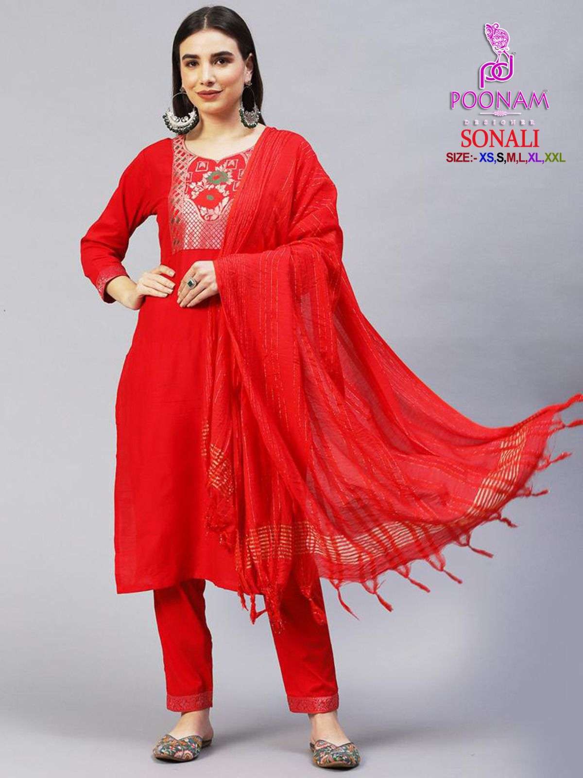 Sonali By Poonam Designer 1001 To 1005 Series Beautiful Stylish Festive Suits Fancy Colorful Casual Wear & Ethnic Wear & Ready To Wear Cotton Dresses At Wholesale Price