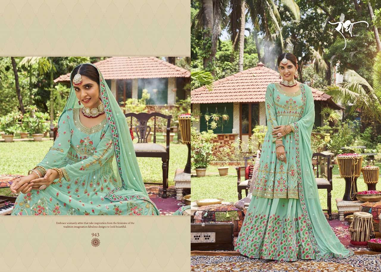 Jasmine By Radha Trendz 941 To 944 Series Beautiful Stylish Sharara Suits Fancy Colorful Casual Wear & Ethnic Wear & Ready To Wear Georgette Dresses At Wholesale Price