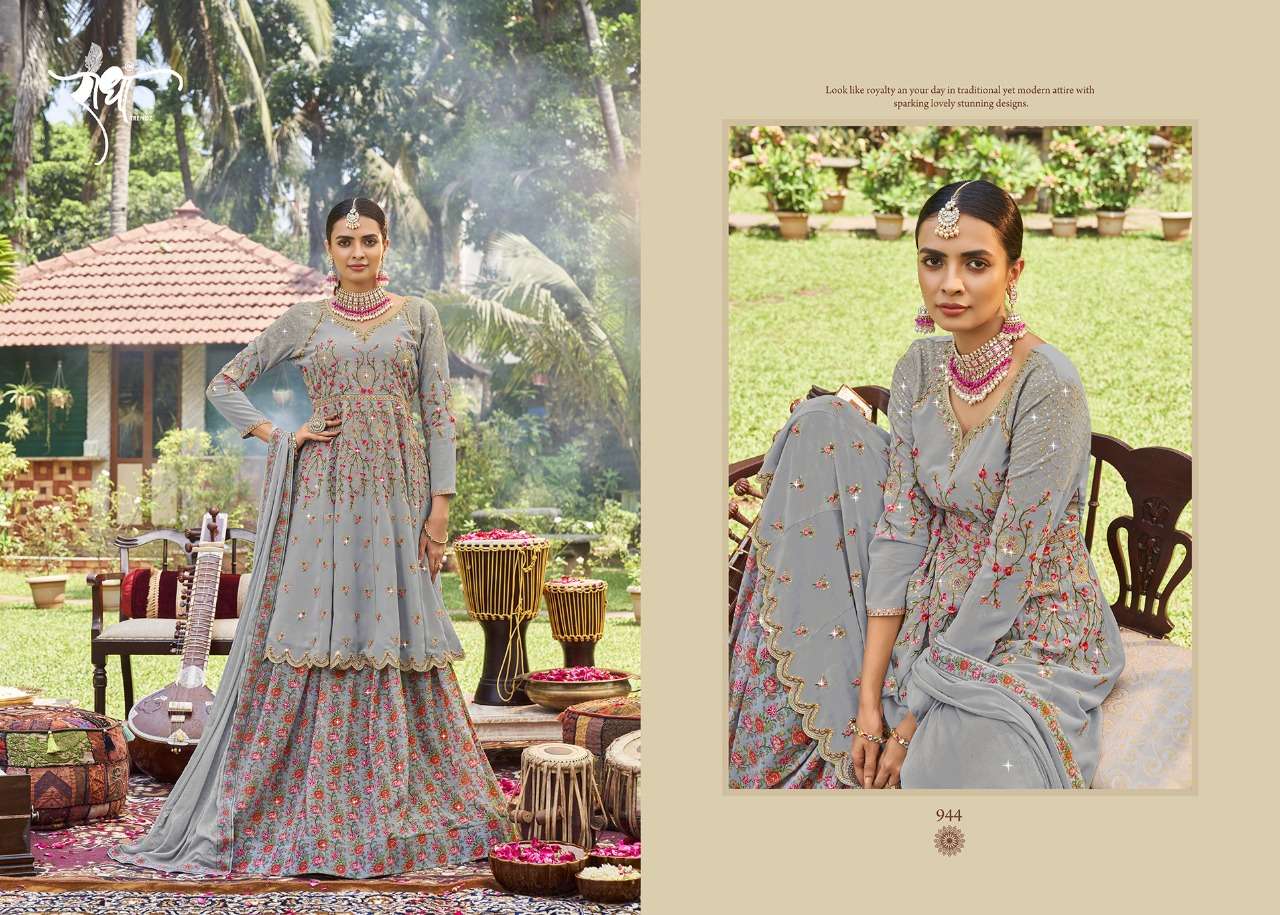 Jasmine By Radha Trendz 941 To 944 Series Beautiful Stylish Sharara Suits Fancy Colorful Casual Wear & Ethnic Wear & Ready To Wear Georgette Dresses At Wholesale Price