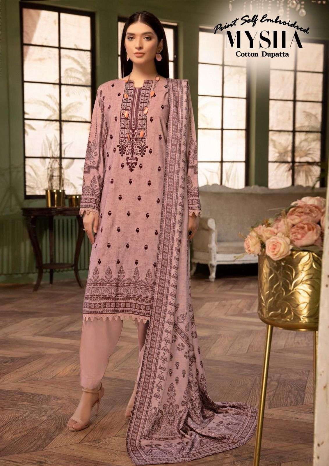 Mysha Vol-3 By Gull Aahmed 3001 To 3006 Series Beautiful Suits Colorful Stylish Fancy Casual Wear & Ethnic Wear Pure Lawn Dresses At Wholesale Price