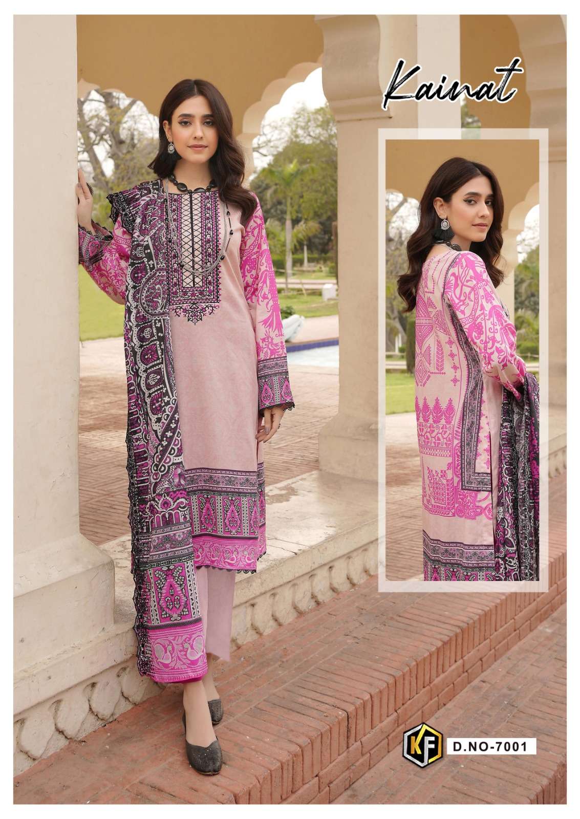 Kainat Vol-7 By Keval Fab 7001 To 7006 Series Beautiful Suits Stylish Colorful Fancy Casual Wear & Ethnic Wear Lawn Cotton Print Dresses At Wholesale Price