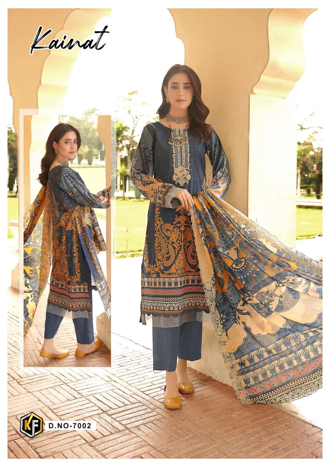 Kainat Vol-7 By Keval Fab 7001 To 7006 Series Beautiful Suits Stylish Colorful Fancy Casual Wear & Ethnic Wear Lawn Cotton Print Dresses At Wholesale Price