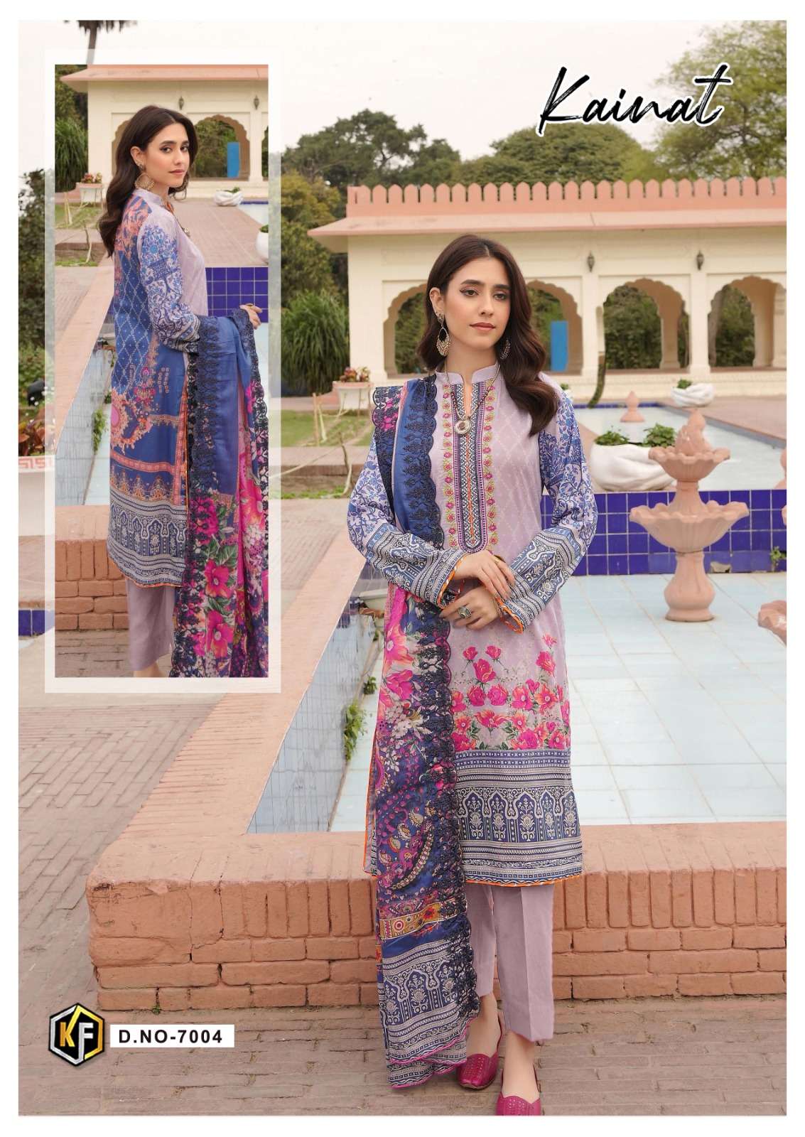 Kainat Vol-7 By Keval Fab 7001 To 7006 Series Beautiful Suits Stylish Colorful Fancy Casual Wear & Ethnic Wear Lawn Cotton Print Dresses At Wholesale Price