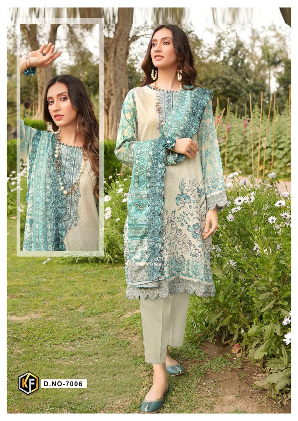 Kainat Vol-7 By Keval Fab 7001 To 7006 Series Beautiful Suits Stylish Colorful Fancy Casual Wear & Ethnic Wear Lawn Cotton Print Dresses At Wholesale Price