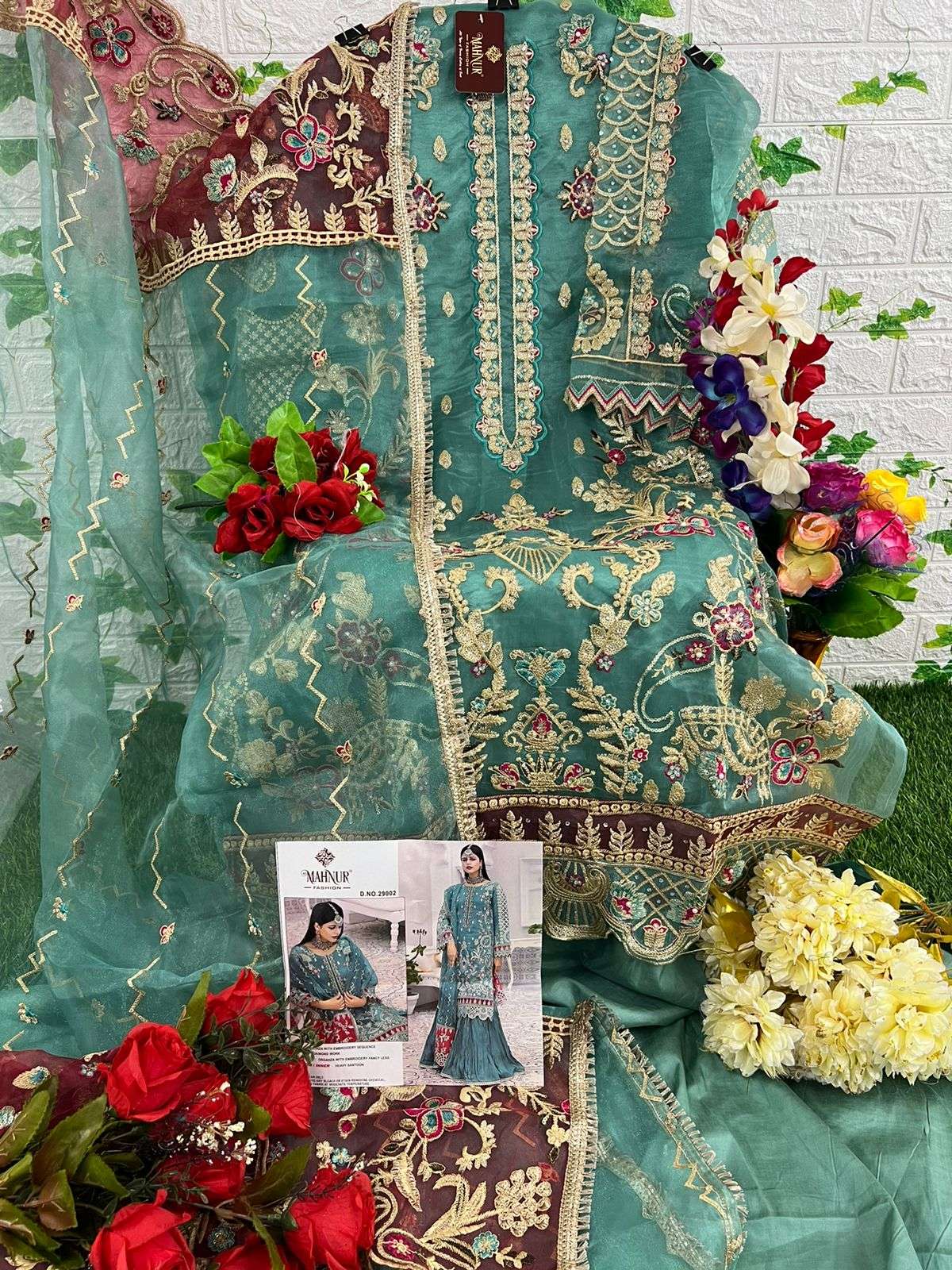 Mahnur Vol-29 By Mahnur Fashion 29001 To 29003 Series Beautiful Collection Pakistani Suits Stylish Fancy Colorful Casual Wear & Ethnic Wear Organza Dresses At Wholesale Price