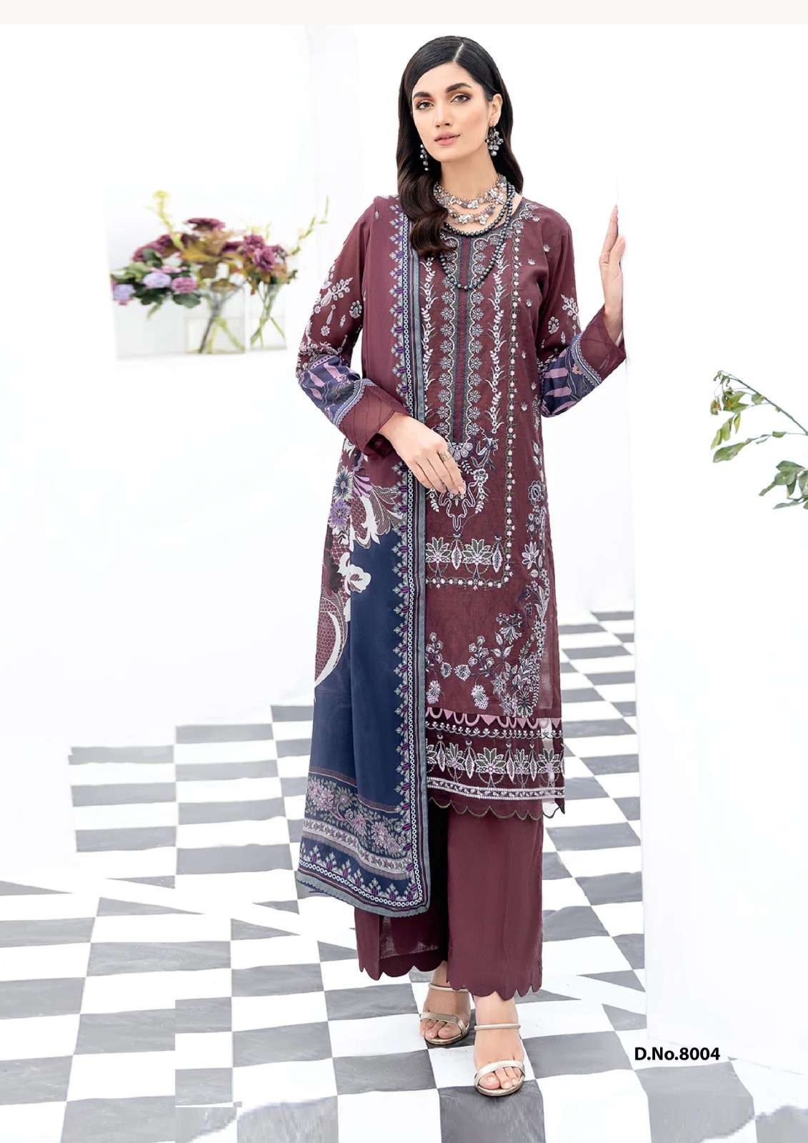 Kesariya Vol-8 By Al Karam Lawn Collection 8001 To 8006 Series Beautiful Festive Suits Colorful Stylish Fancy Casual Wear & Ethnic Wear Pure Cambric Print Dresses At Wholesale Price
