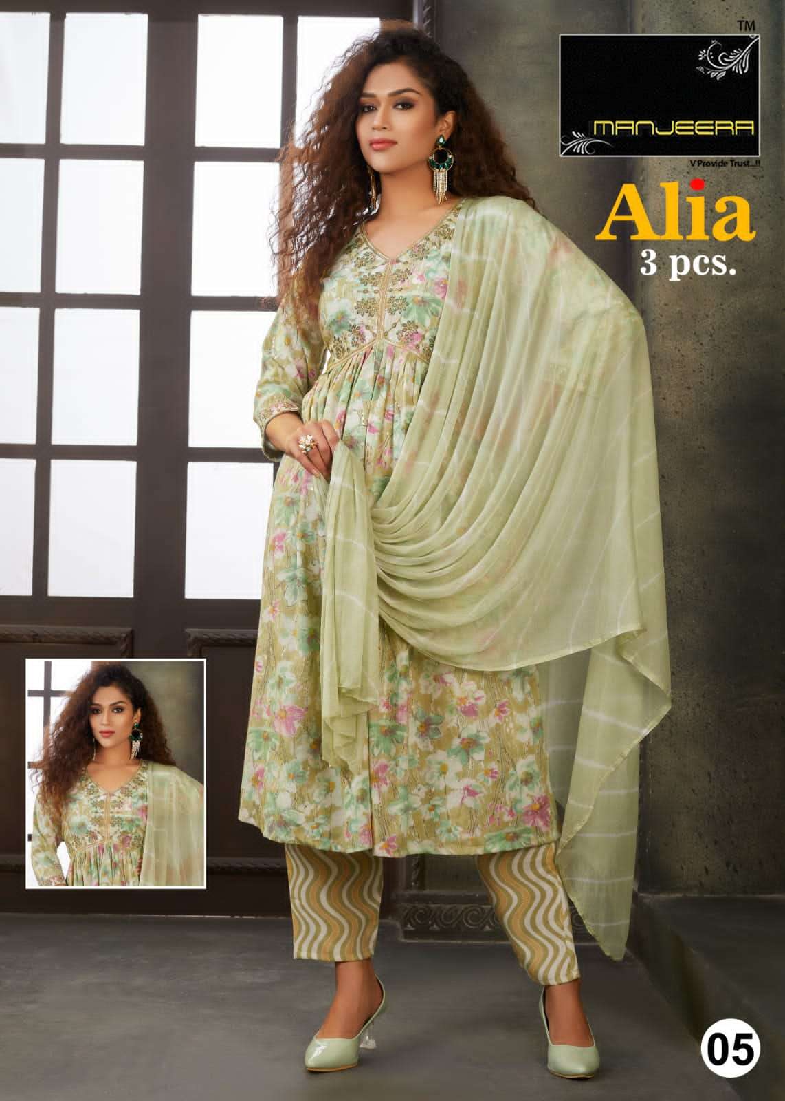Alia By Manjeera 01 To 10 Series Beautiful Stylish Festive Suits Fancy Colorful Casual Wear & Ethnic Wear & Ready To Wear Capsule Print Dresses At Wholesale Price