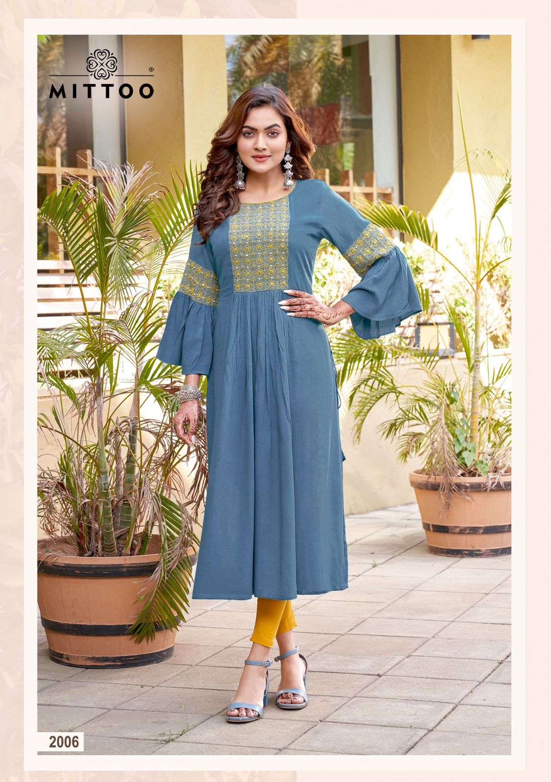 Swagat By Mittoo 2001 To 2006 Series Designer Stylish Fancy Colorful Beautiful Party Wear & Ethnic Wear Collection Rayon Kurtis At Wholesale Price