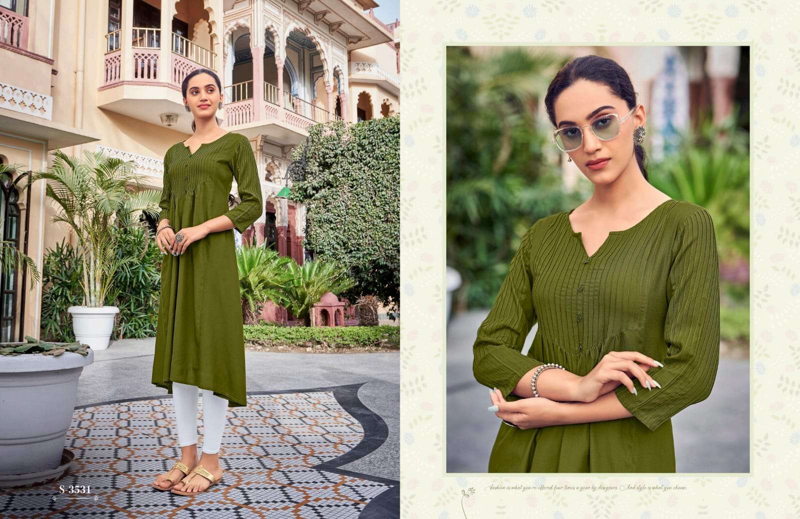Kiara By Sbs 3531 To 3534 Series Designer Stylish Fancy Colorful Beautiful Party Wear & Ethnic Wear Collection Rayon Print Kurtis At Wholesale Price