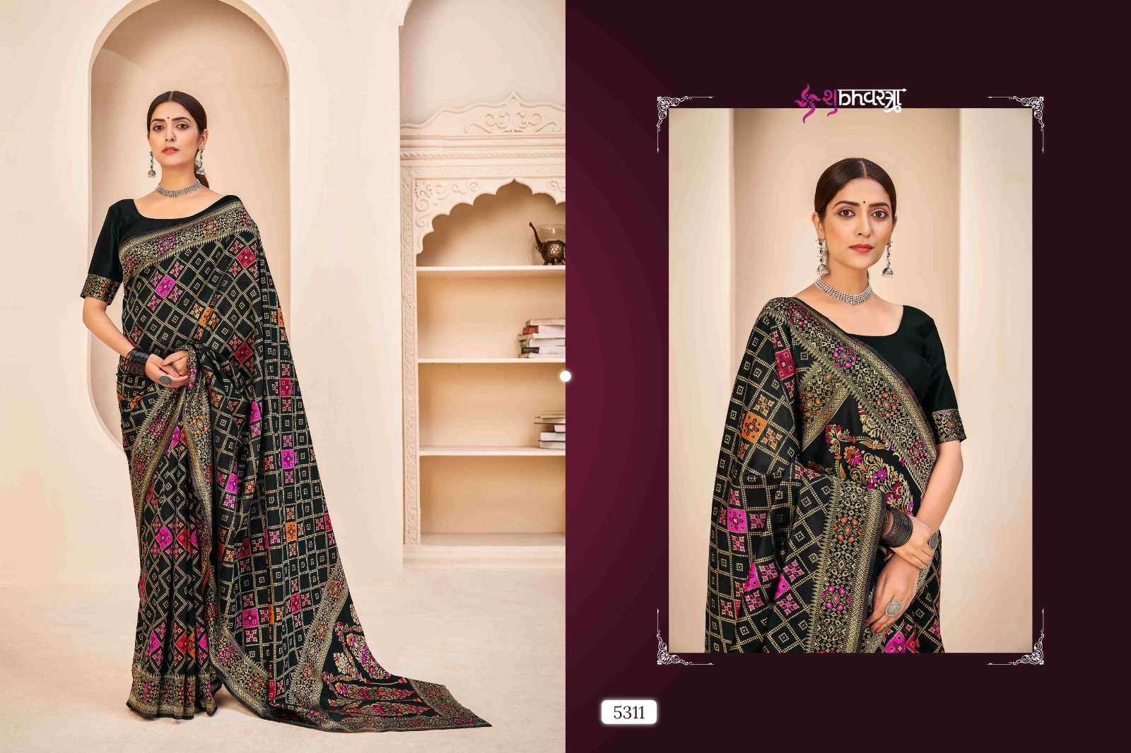 Rajwadi Vol-4 By Shubhkala 5311 To 5318 Series Indian Traditional Wear Collection Beautiful Stylish Fancy Colorful Party Wear & Occasional Wear Banarasi Silk Sarees At Wholesale Price