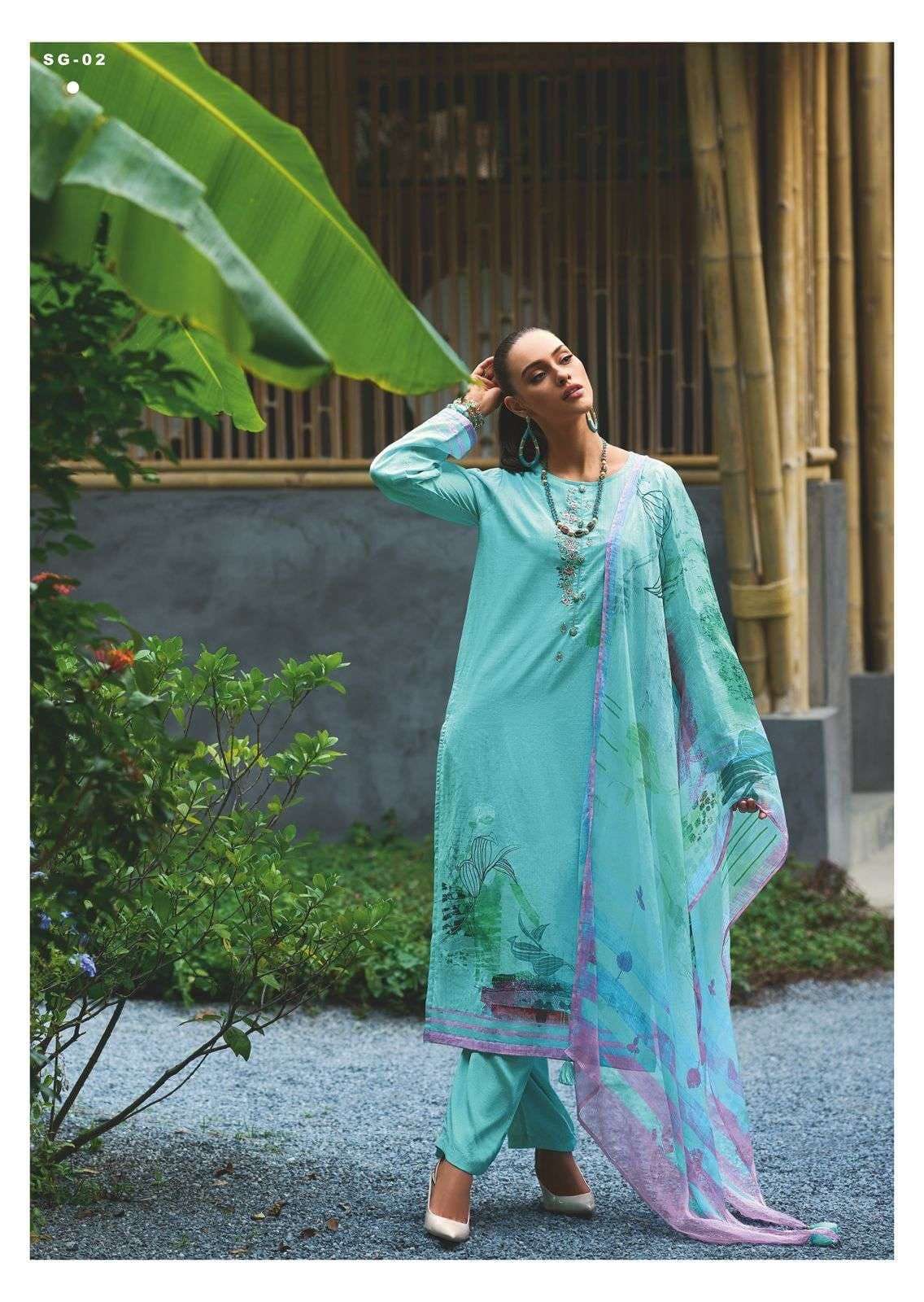Spring Glory By Varsha 01 To 03 Series Beautiful Suits Stylish Colorful Fancy Casual Wear & Ethnic Wear Pure Cotton Print Embroidered Dresses At Wholesale Price