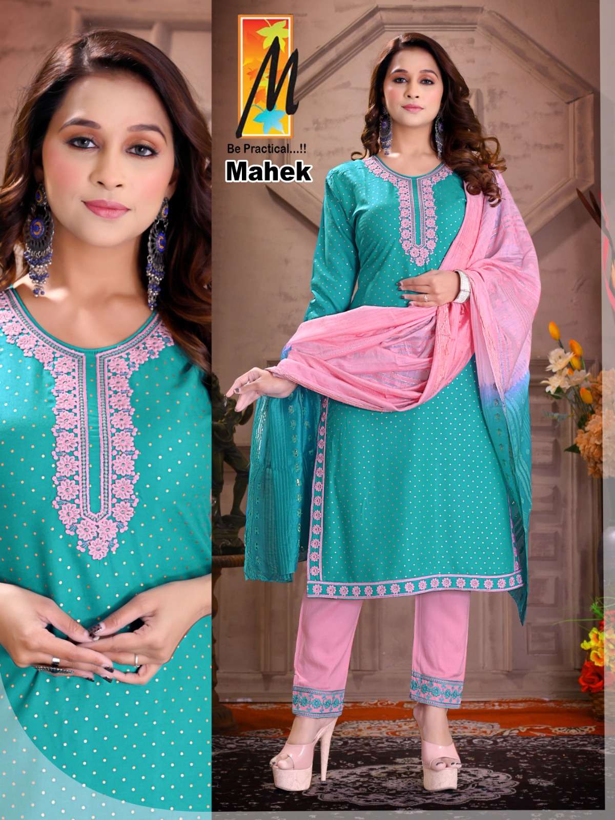 Mahek By Master 01 To 08 Series Beautiful Stylish Suits Fancy Colorful Casual Wear & Ethnic Wear & Ready To Wear Rayon Dresses At Wholesale Price