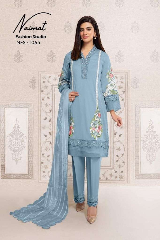 Naimat 1065 Colours By Naimat Fashion Studio 1065-A To 1065-C Series Beautiful Festive Suits Colorful Stylish Fancy Casual Wear & Ethnic Wear Pure Georgette Dresses At Wholesale Price