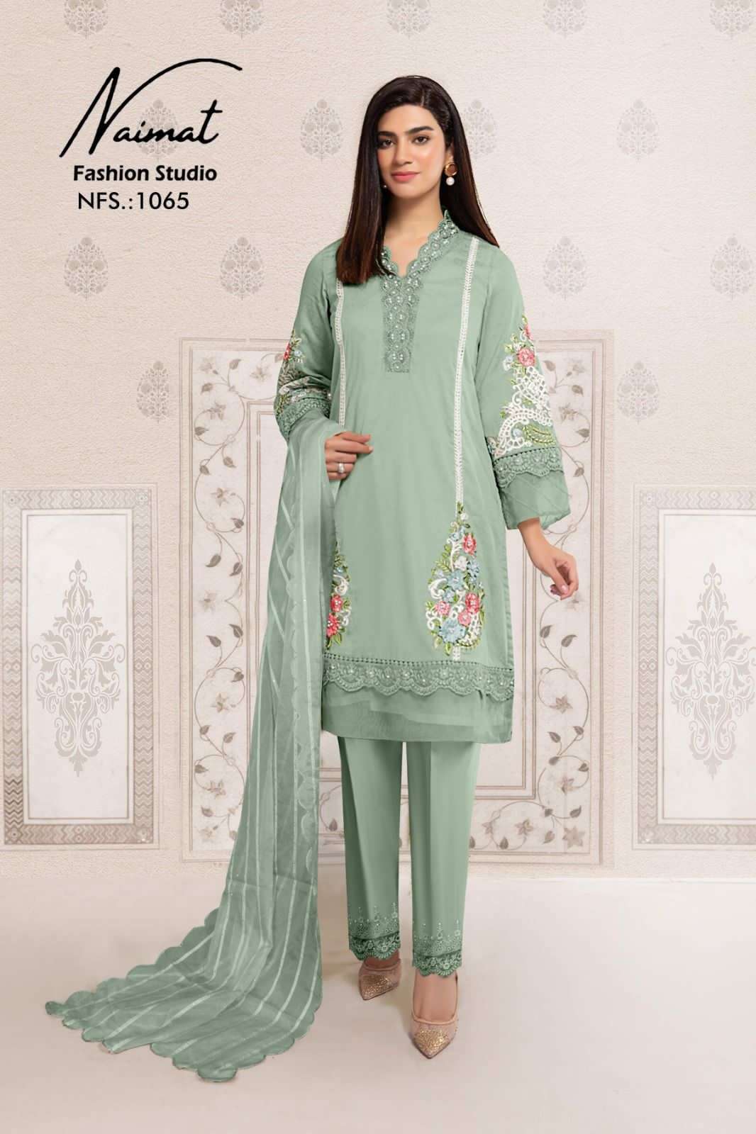 Naimat 1065 Colours By Naimat Fashion Studio 1065-A To 1065-C Series Beautiful Festive Suits Colorful Stylish Fancy Casual Wear & Ethnic Wear Pure Georgette Dresses At Wholesale Price