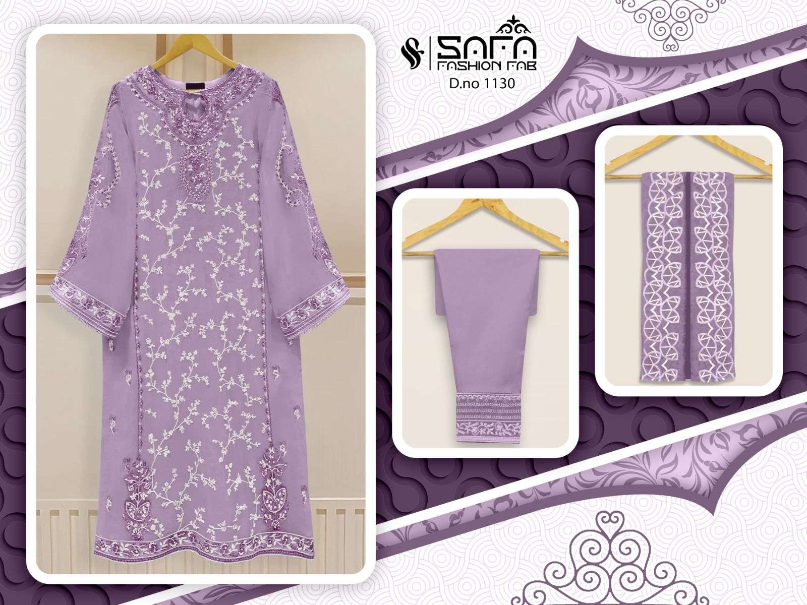 Safa 1130 Colours By Safa Fashion 1130-A To 1130-D Series Beautiful Pakistani Suits Stylish Colorful Fancy Casual Wear & Ethnic Wear Heavy Georgette Embroidered Dresses At Wholesale Price