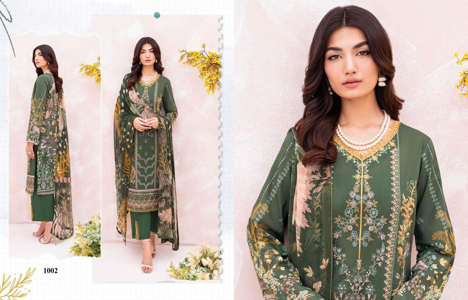 Mashaal By Fashid Wholesale 1001 To 1008 Series Beautiful Pakistani Suits Colorful Stylish Fancy Casual Wear & Ethnic Wear Pure Cotton Embroidered Dresses At Wholesale Price