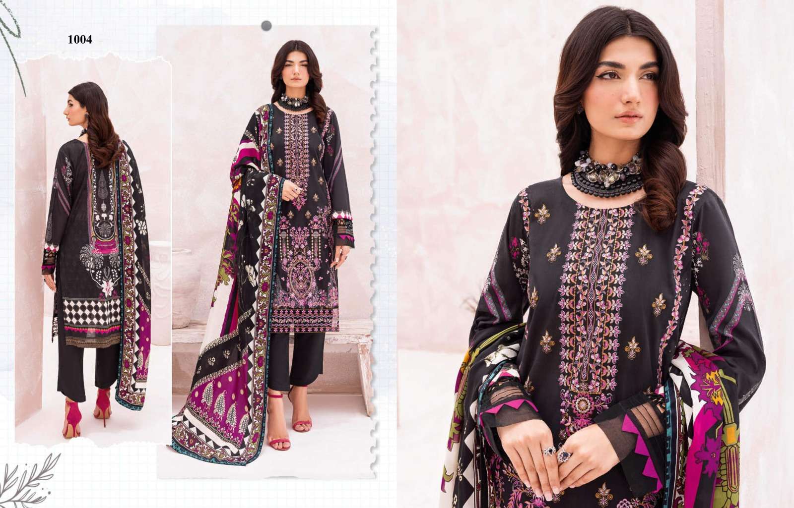 Mashaal By Fashid Wholesale 1001 To 1008 Series Beautiful Pakistani Suits Colorful Stylish Fancy Casual Wear & Ethnic Wear Pure Cotton Embroidered Dresses At Wholesale Price