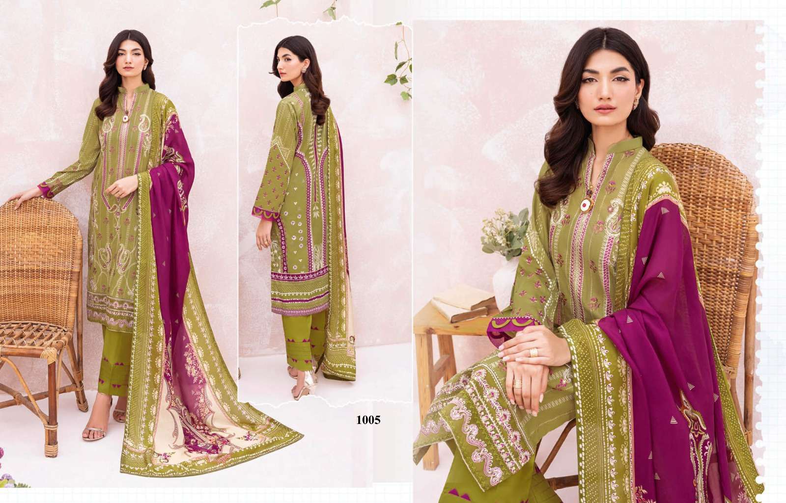 Mashaal By Fashid Wholesale 1001 To 1008 Series Beautiful Pakistani Suits Colorful Stylish Fancy Casual Wear & Ethnic Wear Pure Cotton Embroidered Dresses At Wholesale Price
