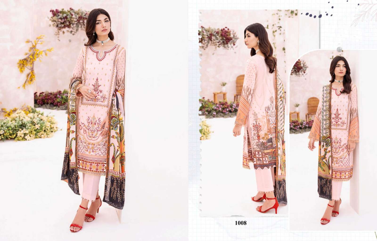 Mashaal By Fashid Wholesale 1001 To 1008 Series Beautiful Pakistani Suits Colorful Stylish Fancy Casual Wear & Ethnic Wear Pure Cotton Embroidered Dresses At Wholesale Price