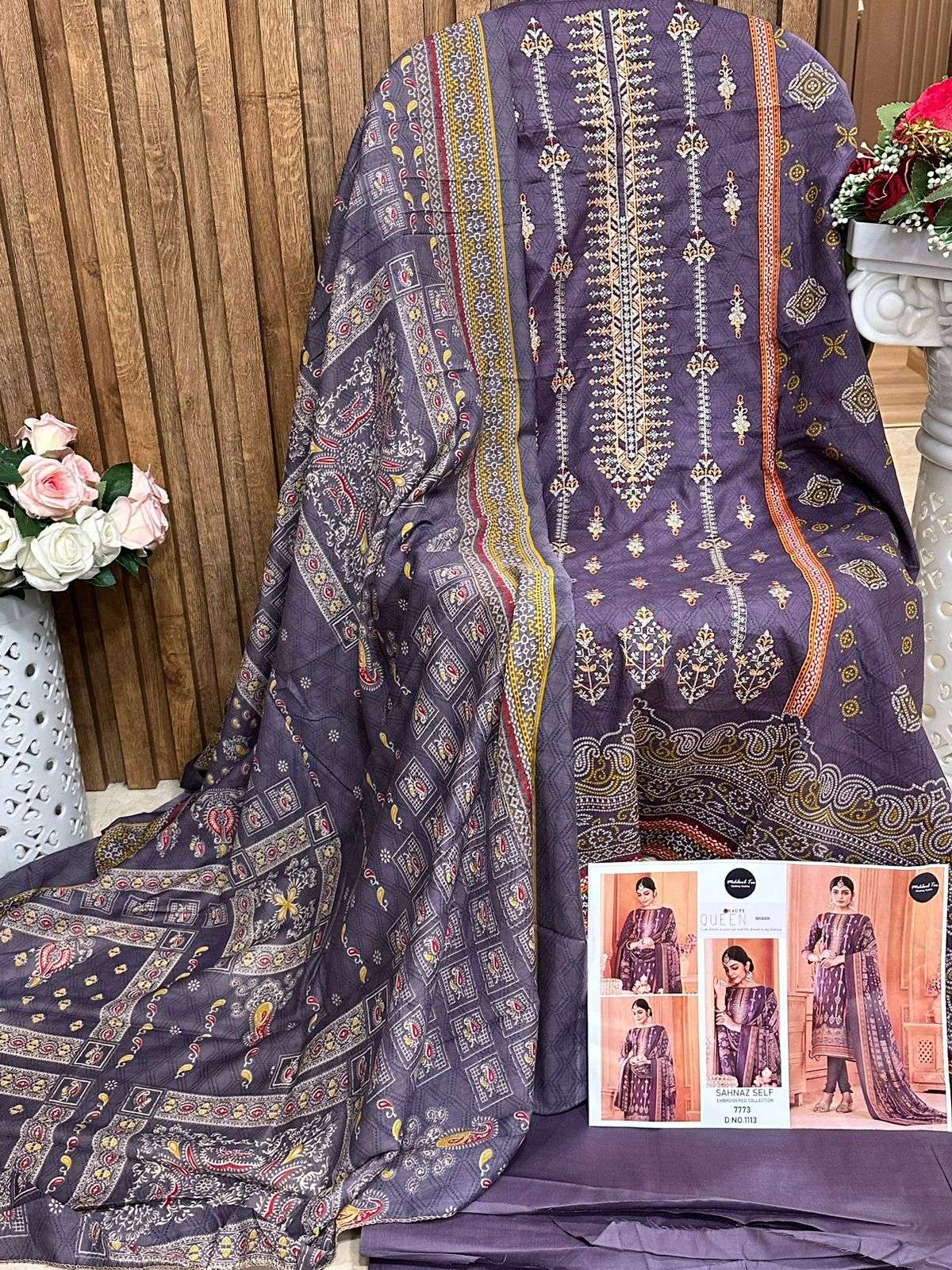 SAHNAZ SELF BY MEHBOOB TEX BEAUTIFUL PAKISTANI SUITS COLORFUL STYLISH ...