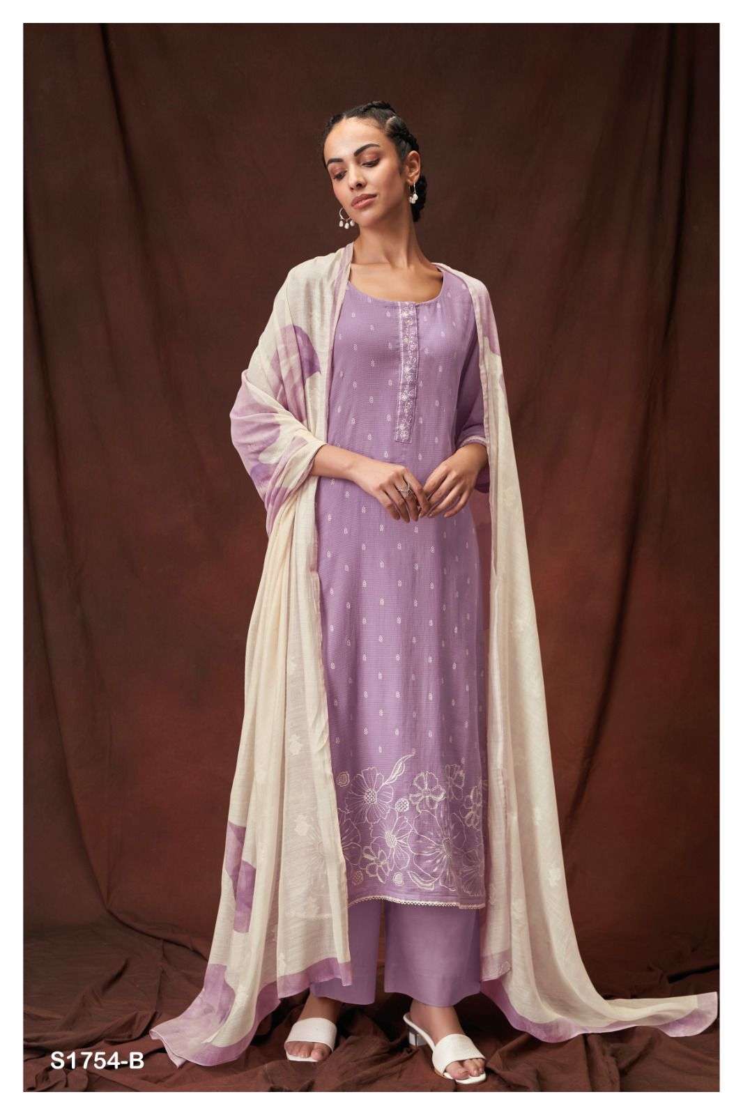 Teresa-1754 By Ganga Fashion 1754-A To 1754-B Series Designer Festive Suits Beautiful Fancy Stylish Colorful Party Wear & Occasional Wear Premium Cotton Dresses At Wholesale Price