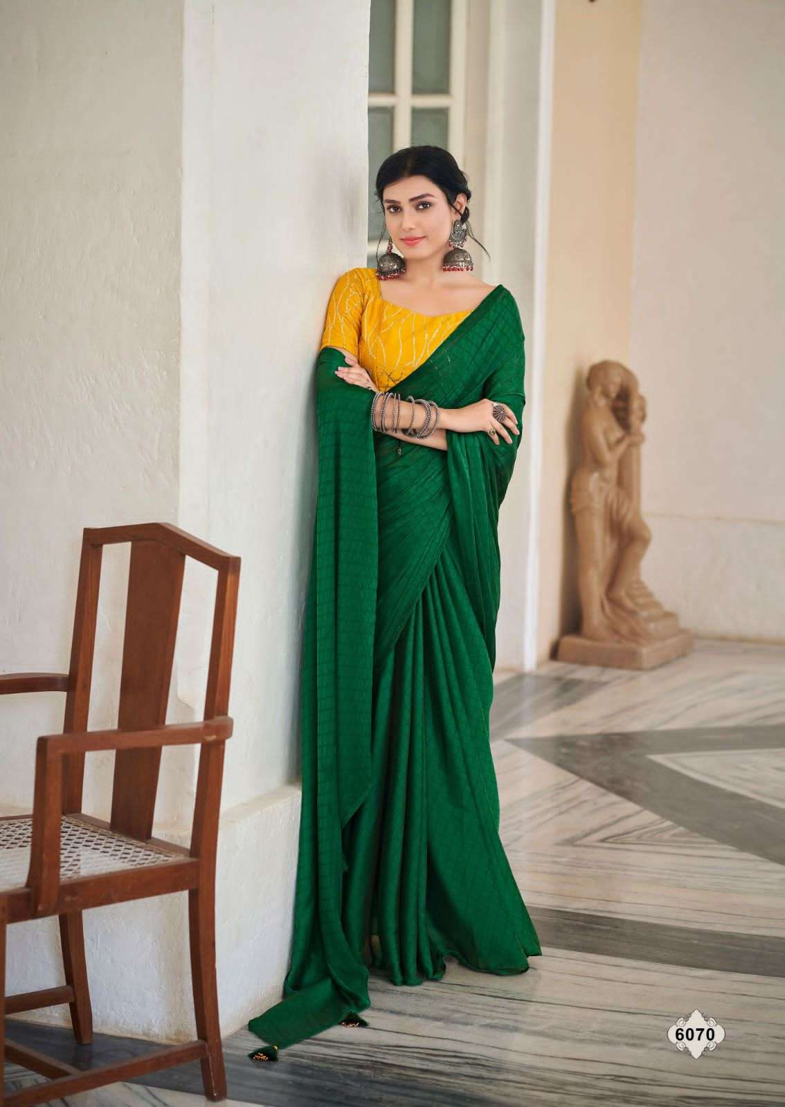 Mirai By Kashvi Creation 6063 To 6070 Series Indian Traditional Wear Collection Beautiful Stylish Fancy Colorful Party Wear & Occasional Wear Soft Satin Sarees At Wholesale Price